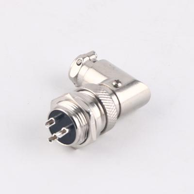 China audio & Video XLR 16mm Right Angle Degree 2 GX16 90 Elbow 3 4 5 6 7 8 9 Pin Female Plug Male Chassis Mount Plug Aviation Connector for sale