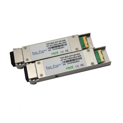 China (Data Center) BIDI XFP 10G 1490/1550nm 80KM Fiber Optic Transceiver for sale