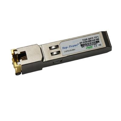 China Fiber Switch CAT6 Fiber Optic Cable Transceiver Module 10G Copper SFP 1000base-t RJ45 Connector for sale