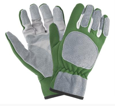 China Safety Breathable Leather General Purpose Outdoor Work Garden Palm Garden Leather Gloves for sale