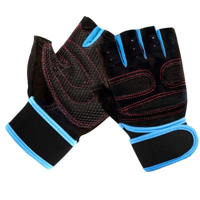 China Comfortable Microfiber And Anti-Slip Silica Gel Mens Sports Gym Gloves for sale