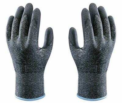 China anti cold PU coated HPPE Anti-cold cut resistant cheap winter glove warm gloves level 4 for sale