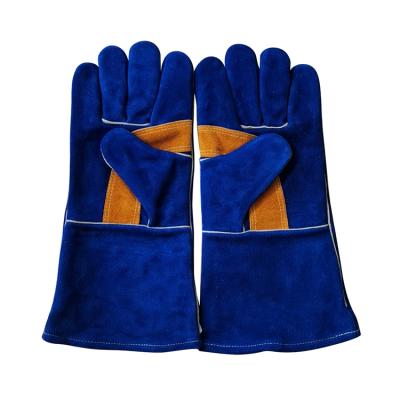 China Durable Split Labor Safety Work Gloves Leather Welding Gloves for sale