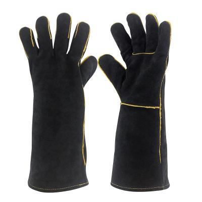 China Durable High Quality ZM Cow Leather Working Welding Gloves for sale