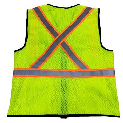 China Mesh Vest High Visibility Working Durable Safety Vest ANSI Standard Class 2 Reflective Road High Visibility Vests Safety Construction For Surveyors for sale