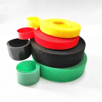 China Sustainable Tying Reusable Tying Nylon Band Cable Ties Back To Double Back Side Hook Loop Roll for sale