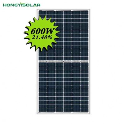 China Hongyi 600w solar panel solar system to 660w solar panel Trina Mono Solar PV modules for Sunpower panel price for sale