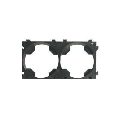 China Flame Retardant Plastic Battery Pack 1*2 Cell Bracket 2P 26650 Battery Spacer Holder for sale