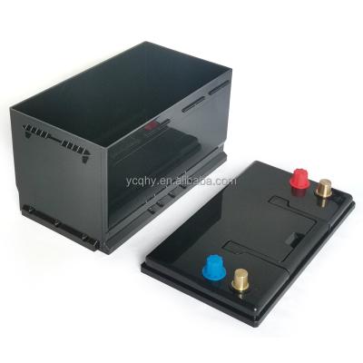 China Battery pack for car start lifepo4 battery case 12v 70ah L/R AGM car battery empty lead acid plastic box for sale