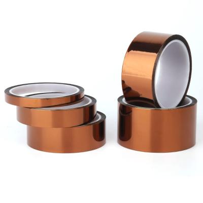 China High Heat Resistant Insulation Heat Resistant High Temperature Resistant Tape Battery Board Finger Tape Gold Pi Heat Resistant Tape for sale