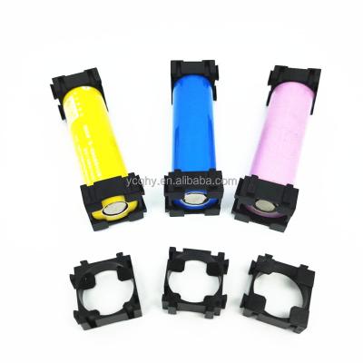 China Plastic Battery Pack Li-ion Battery Pack Holder Bracket 1P 18650 Cell Holder 18650 Holder for sale