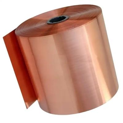 China Flat Copper Strip Coil C1100 Oxygen Free Red Pure Copper Coil For Transformer for sale