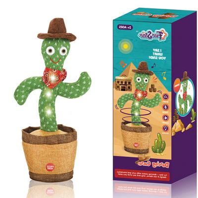 China Dancing charging new popular Dancing Cactus Dancing Toy Doll Decorative Stuffed Plant Dancing Cactus Dancing Toy for sale