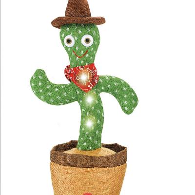 China Hot Selling Funny Tik Tok Stuffed Toys Dancing Sings And Dancing Cactus Toy Plush Doll Dancing Cactus For Kid Voice Recording Factory Toys for sale