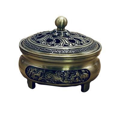 China Chinese Incense Chinese Factory Price Decoration Bronze Color Alloy Brass Incense Stick Holder Burner for sale