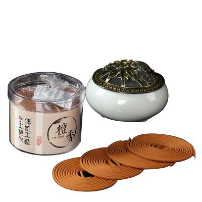 China Chinese Incense Factory Hot Sales Plain Packs Flower Aromas And Sandalwood Fragrances Oud Incense Coil for sale