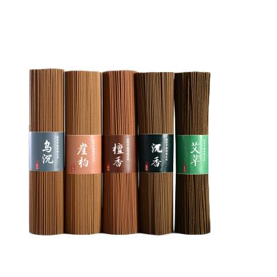 China Chinese Incense High Level Factory Wholesale Household Daily Use Natural Sandalwood Agarwood Wormwood Incense Stick Bulk for sale