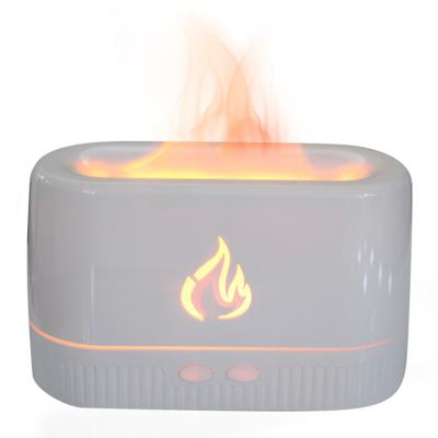 China 3D Flame Night Light How To Use OEM ODM Service USB Air Humidifier 3d Essential Oils Fire Flame Effect Aroma Diffuser for sale