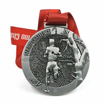 China Europe OEM ODM Sports Custom Race Finisher Medals Metal Marathon Running Medal for sale