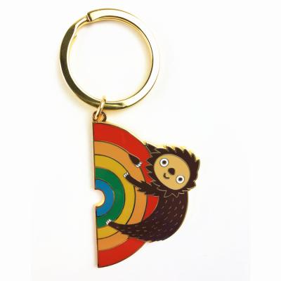 China Custom wholesale metal logo keychains enamel gift high quality gift manufacturers promotion key chain for sale