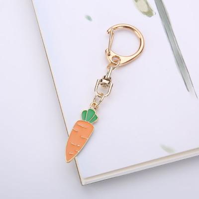 China Fashional Custom Free Design Metal Enamel Key Chain Cute Animal Rabbit Key Chain For Kids for sale