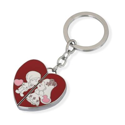 China Gift Gift Set Cute Heart Key Chain Matching Cute Key Chain For Pairing Key Chain Accessories For Car Key for sale