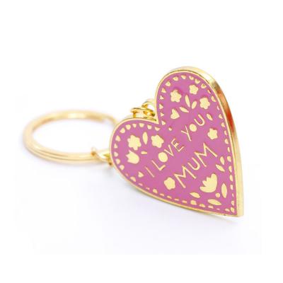 China Hot Promotion Fashion High Quality Custom Heart Shape Metal New Key Chain for sale