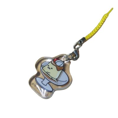 China Small Display Eco - Friendly Acrylic Japanese Custom Charm Anime Key Chain for sale