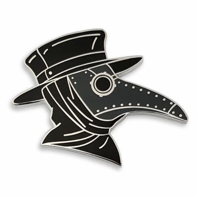 China Manufacturer Custom Steam Pin Europe Enamel Plague Doctor Punk Pin for sale