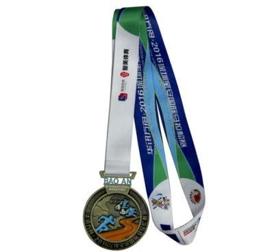 China Custom Engraved Europe Sport Game Medal, Metal Madal, Medal With Medal Ribbon for sale