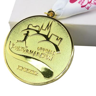 China China Custom Metal Die Casting Marathon Sport 3D Running Medallion Medallion for sale