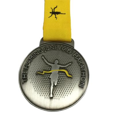 China Europe Running Winner Awards Medal Gold Marathon Silver Bronze Plating Medals Shimmer Texture Customized Quality Medal for sale