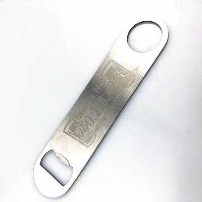 China Sustainable Metal Personalized Laser Engraved Logo Dog Tag Bottle Opener for sale