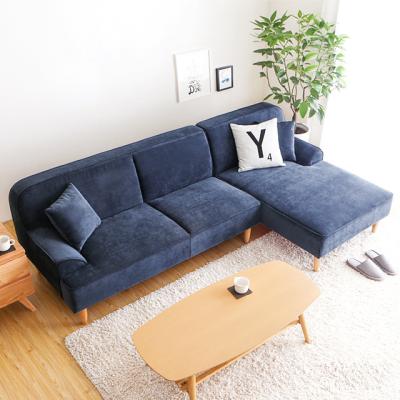 China Modern minimalist living room technology fabric latex single extended corner sofa for sale