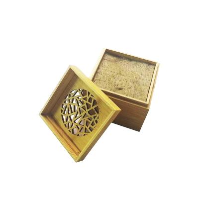 China Dongguan Chinese Supplier Custom Incense Square Sticks Box Incense Holder Bamboo Incense Holder With Drawer for sale