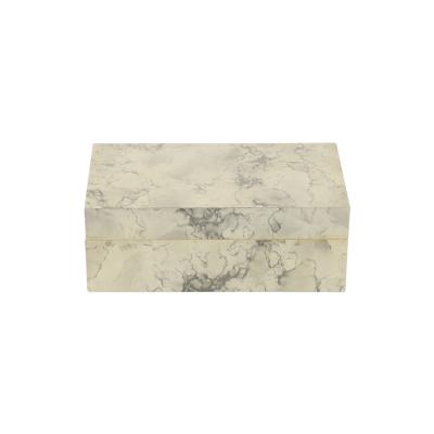 China China Custom Marble Square Food Container Wood Veneer Box Storage Gift Boxes for sale