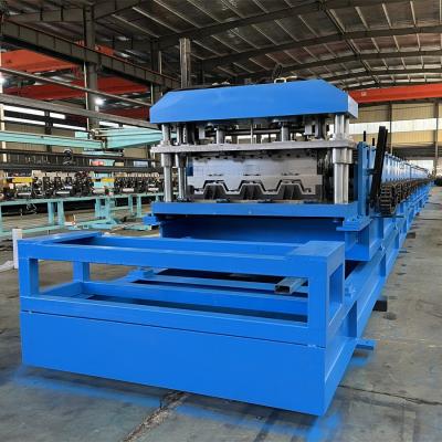 China 7.5kw Hydraulic Power Floor Deck Roll Forming Machine with and 10-15m/min Forming Speed for sale