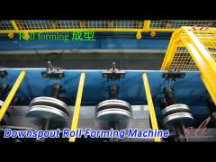 Rainspout / Downspout Roll Forming Machine 20 Stations Steel Hydraulic