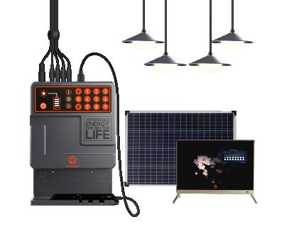 China PAYG TV Home Portable Solar Pay As You Go 30W 40W 60W 80W 100W PAYGO Solar Home Lighting Kit For Africa Off Grid Rural Area for sale