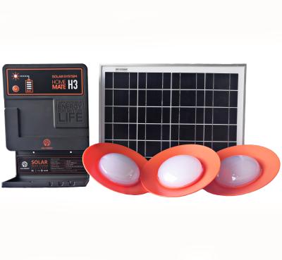 China Solar Panel Kit 4 LED House Light Lamp Set for Home Portable Solar Lighting System for Rural Area for sale