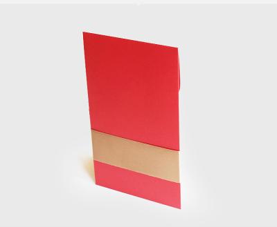 China Materials that respect the environment. High End Non-Toxic A6 Aegean Gift Cash A7 Eco Friendly Paper Envelope Red Seed Wedding Envelope With Ribbon for sale