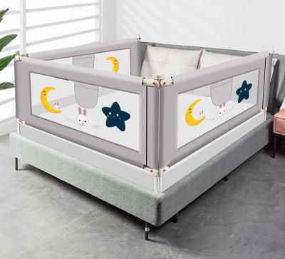 China OEM Eco-Friendly Adjustable Kids Bed Fences Fence Guardrail Retractable Baby Bed Guard Rail For Children for sale