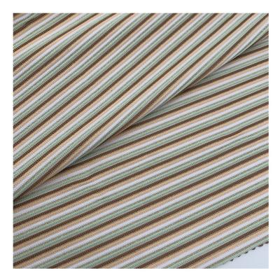 China Breathable recycled metallic jacquard fabric custom color lurex stripe swimwear fabric for swimwear for sale