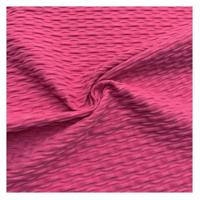 China Breathable Recycle Polyester Knitted Jacquard Stretched Fabric For Swimwear Bikini Customization for sale