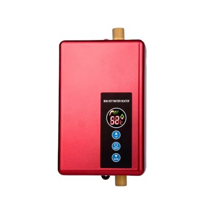 China Instant hot sale small bathroom electric water heater household 220-240V 3-8kw tankless shower water heater for sale