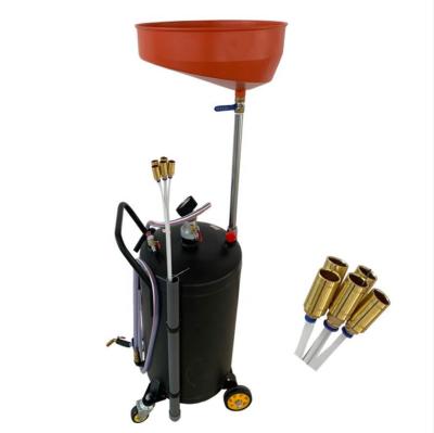 China Vehicle Repair Tool 80L Oil Residue Drain Collector Machine Tire Repair Machine for sale