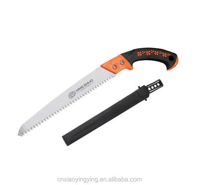 China Anti-Slip Handle 65 Manganese Garden Tools Pruning Saw Folding Blade Pruning Designed Curved Hand Saw For Wood Cutting for sale