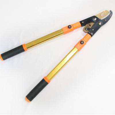 China Free Sample Loppers Anti-Slip Extendable Tree Trimmer Free Sample Telescopic Heavy Duty Aluminum Handle Branch Cutter for sale