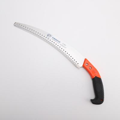 China Woodworking Hacksaw Wood Cutting Saw Blade Is 65Mn 330mm Steel Polished With PVC Handle 3 Edged Grinding Teeth, Pulse Hardening for sale