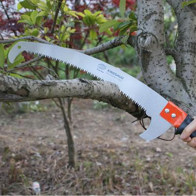 China Free Sample Best Selling 65Mn Steel Garden Saw With PVC Double Hook Blade Three Surface Grinding Hand Hacksaw for sale